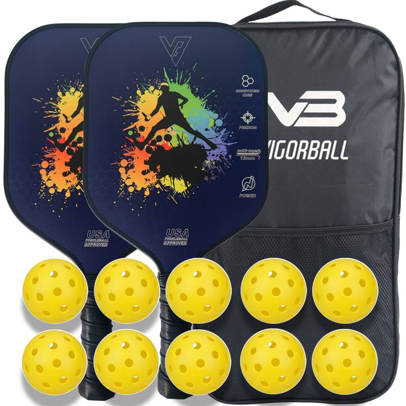 Glass Fiber-Rhythm Deep Blue-Double-shot set+1 bag+10 balls